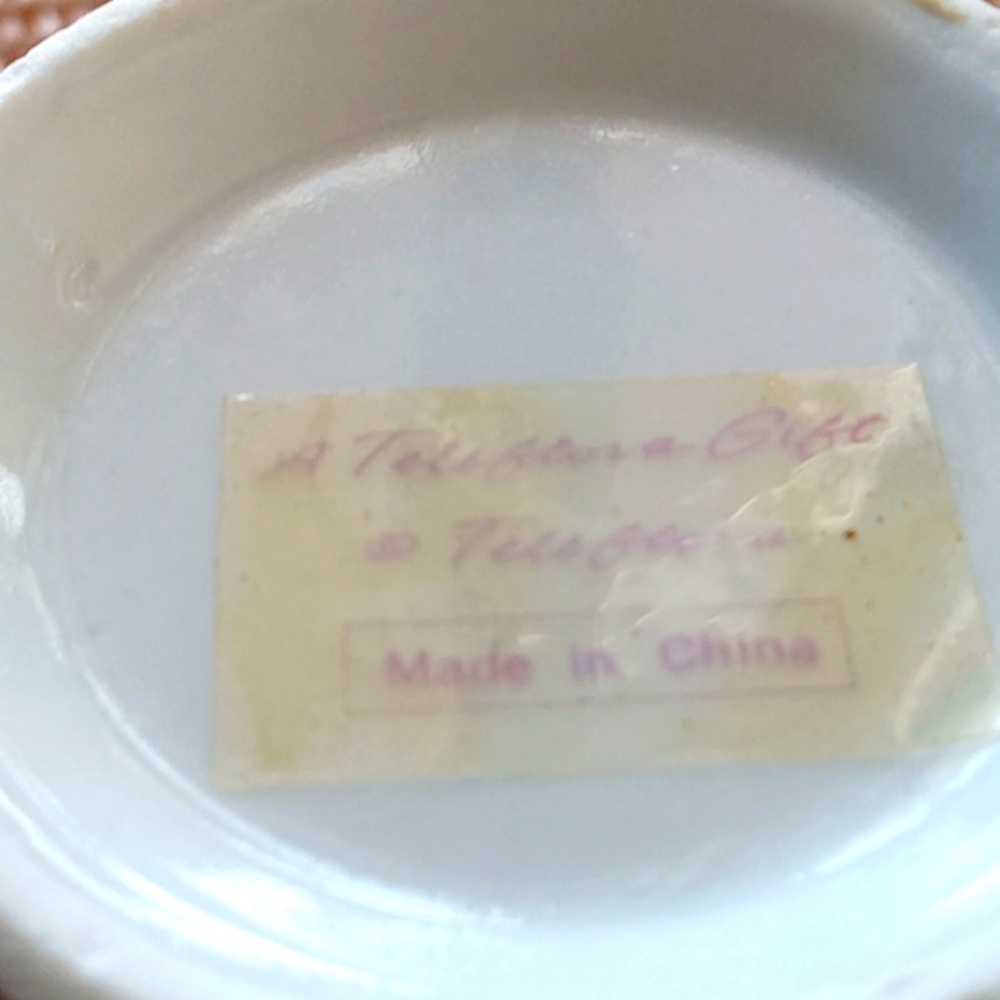 Very pretty pink morning glory tea cup - Picture 7 of 8